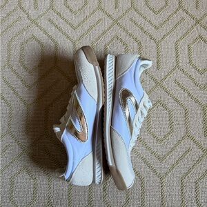 Tretorn Kristine Elite Women’s White and Gold Casual Fashion Sneakers Size 10